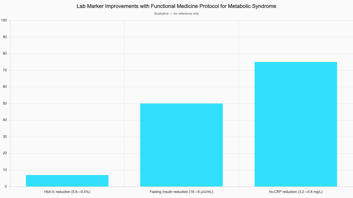 Lab Marker Improvements with Functional Medicine Protocol for Metabolic Syndrome